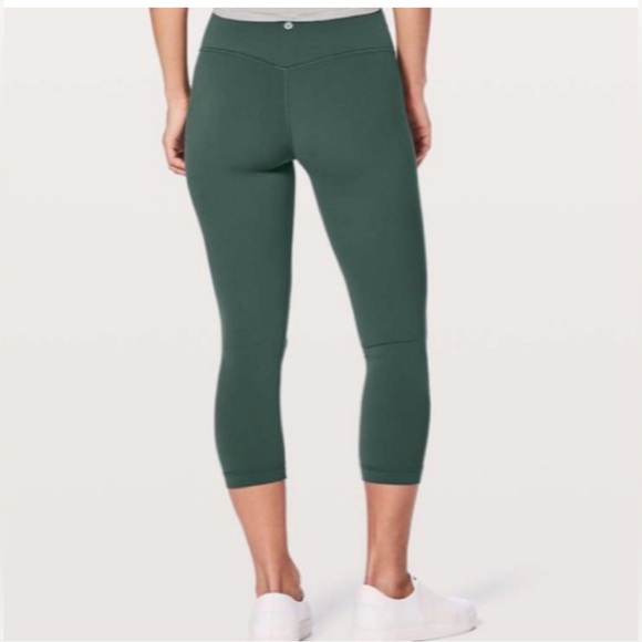 Lululemon Align 21” Crop Leggings, Women’s 4, Teal Shadow - Picture 1 of 7